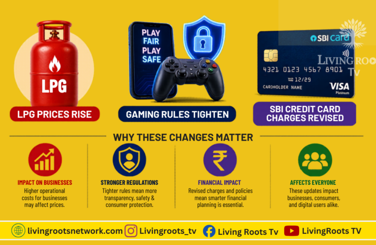 Rule Changes from May 1, 2026: LPG Prices Rise, Gaming Rules Tighten, SBI Charges Revised — What It Means for You